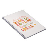 Moderne, kleurrijke, gedurfde typografische planne notitieboek (Rechterzijde)