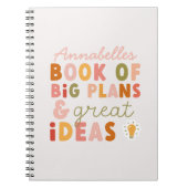 Moderne, kleurrijke, gedurfde typografische planne notitieboek (Voorkant)