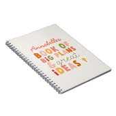 Moderne, kleurrijke, gedurfde typografische planne notitieboek (Rechterzijde)