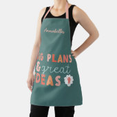 Moderne, kleurrijke, gedurfde typografische planne schort (Insitu)