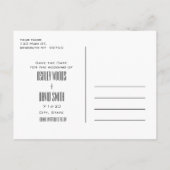 Moderne, kleurrijke geometrische bewaarder het Bri Uitnodiging Briefkaart (Achterkant)