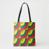 Moderne kleurrijke geometrische boogpatronen tote bag (Voorkant)