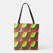 Moderne kleurrijke geometrische boogpatronen tote bag (Achterkant)