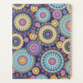 Moderne Kleurrijke Geometrische Cirkel Aangepast Planner (Achterkant)