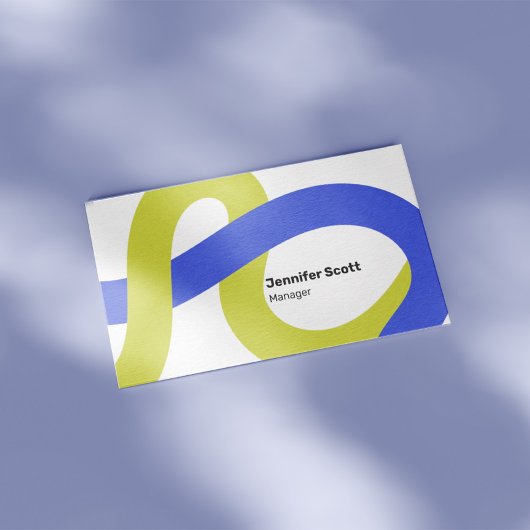 Moderne kleurrijke geometrische lijnen visitekaartje