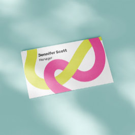 Moderne kleurrijke geometrische lijnen visitekaartje