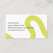 Moderne kleurrijke geometrische lijnen visitekaartje (Achterkant)