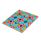 Moderne, kleurrijke geometrische patronen tegeltje (Zijkant)