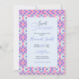 Moderne kleurrijke geometrische vierkantspatronen kaart