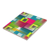 Moderne, kleurrijke geometrische vormen Abstract p Tegeltje (Zijkant)
