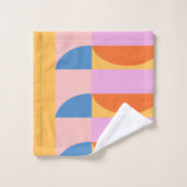 Moderne, kleurrijke geometrische vormen bad handdoek (Wasdoekje)