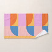 Moderne, kleurrijke geometrische vormen bad handdoek (Handdoek)