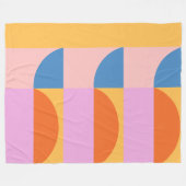 Moderne, kleurrijke geometrische vormen fleece deken (Voorkant (Horizontaal))