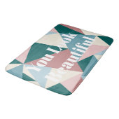 Moderne, kleurrijke geometrische weergave: mooi badmat (Gekanteld)