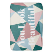 Moderne, kleurrijke geometrische weergave: mooi badmat (Voorkant Verticaal)