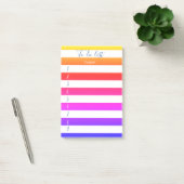 Moderne Kleurrijke Gestreepte Takenlijst Post-it® Notes (Kantoor)