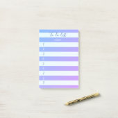 Moderne kleurrijke gestreepte takenlijst post-it® notes (Op bureau)