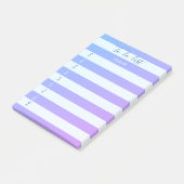 Moderne kleurrijke gestreepte takenlijst post-it® notes (Schuin)