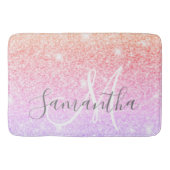 Moderne, kleurrijke glitter bevat persoonlijke naa badmat (Voorkant)