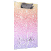 Moderne, kleurrijke glitter bevat persoonlijke naa klembord (Rechts)