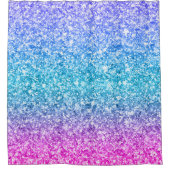 Moderne kleurrijke Glitter Texture Print Douchegordijn (Voorkant)