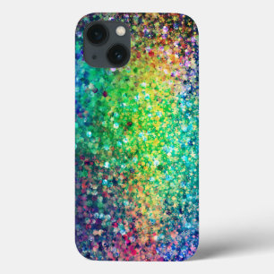 Moderne, kleurrijke Glitter-textuur Afdrukken GR1 Case-Mate iPhone Case