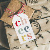 Moderne kleurrijke goeders | Pastelkleuren Cadeaulabel