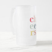 Moderne kleurrijke goeders | Pastelkleuren Matglas Bierpul (Voorkant links)