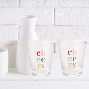 Moderne kleurrijke goeders   Pastelkleuren Shot Glas