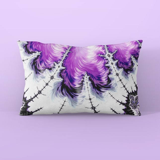 Moderne Kleurrijke Gradiënt Fractale Kunst Kussen (Creator heeft geüpload)