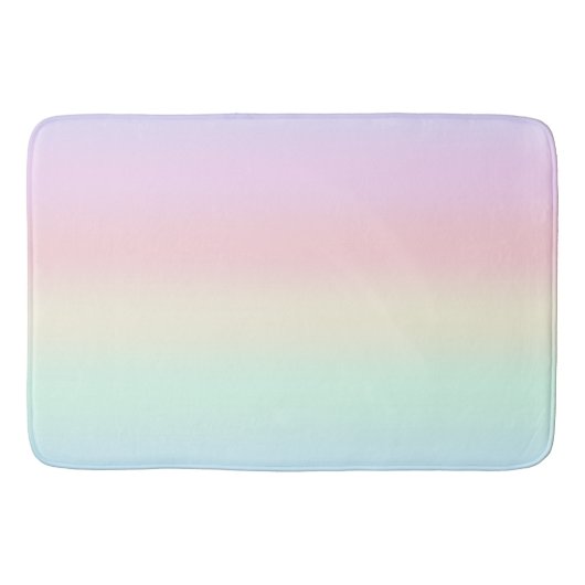 Moderne kleurrijke gradiënt Waterverf Regenboog Badmat (Voorkant)