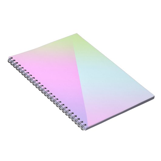  moderne kleurrijke gradiënt Waterverf Regenboog Notitieboek (Rechterzijde)