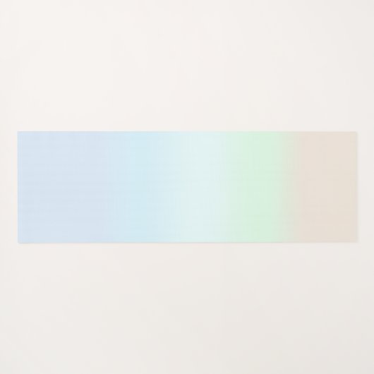 Moderne kleurrijke gradiënt waterverf regenboog yogamat (Achterkant (horizontaal))