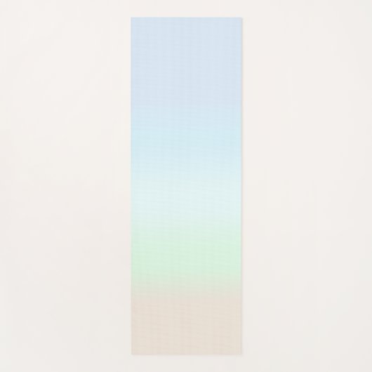 Moderne kleurrijke gradiënt waterverf regenboog yogamat (Voorkant)