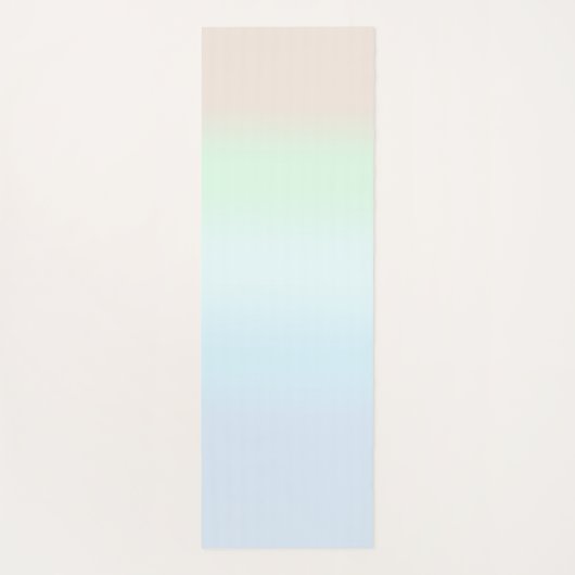 Moderne kleurrijke gradiënt waterverf regenboog yogamat (Achterkant)