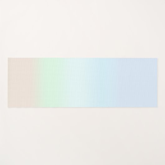 Moderne kleurrijke gradiënt waterverf regenboog yogamat (Voorkant (horizontaal))