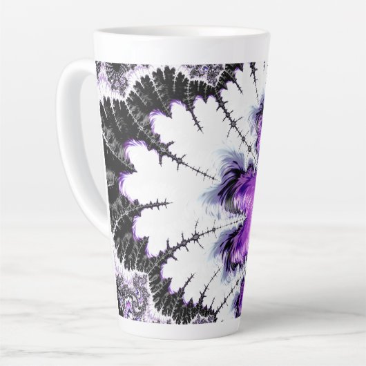 Moderne kleurrijke gradiëntbreuk latte mok (Linkerhoek)