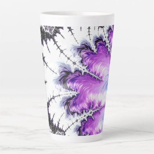 Moderne kleurrijke gradiëntbreuk latte mok (Voorkant)