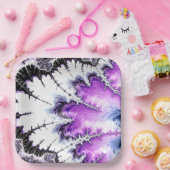 Moderne kleurrijke gradiëntbreuk papieren bordje (Feest)