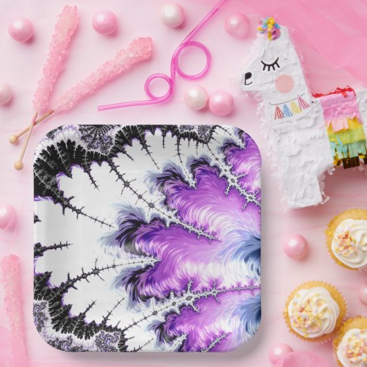 Moderne kleurrijke gradiëntbreuk papieren bordje (Feest)