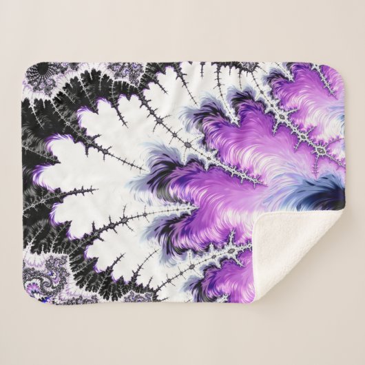 Moderne kleurrijke gradiëntbreuk sherpa deken (Voorkant (horizontaal))