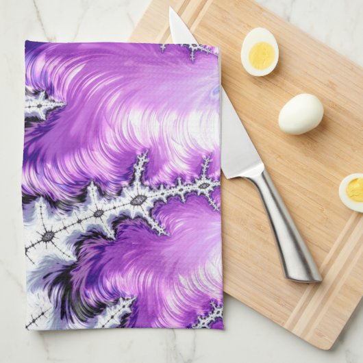 Moderne kleurrijke gradiëntbreuk theedoek (Quarter Fold)