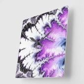 Moderne kleurrijke gradiëntbreuk vierkante klok (Hoek)