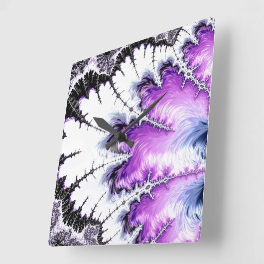 Moderne kleurrijke gradiëntbreuk vierkante klok (Hoek)