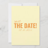 Moderne kleurrijke grillige unieke chique bruiloft save the date (Voorkant)