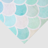 Moderne kleurrijke groene zeemeermin zonder naadlo tissuepapier (Detail)