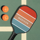 Moderne kleurrijke grondkleurblok op maat pickleball paddle