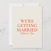 Moderne Kleurrijke Hand getrokken Retro Unieke Bru Kaart (Achterkant)