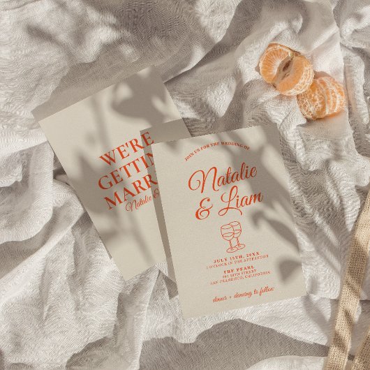 Moderne Kleurrijke Hand getrokken Retro Unieke Bru Kaart