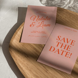 Moderne Kleurrijke Heldere Funky Bold Retro Bruilo Save The Date